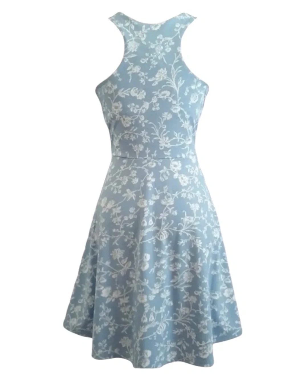 LAURA ASHLEY Floral Athleisure Dress in Light Blue Size XS -- Pickleball / Golf - Picture 3 of 7